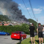 Massive fire destroys 100 homes in Norway and forces hundreds to evacuate