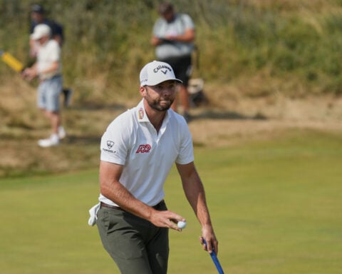 Oh, baby! Sam Burns takes the lead in a British Open he planned to miss