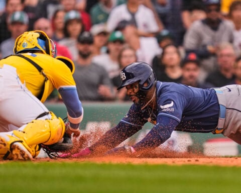 Make it a dozen: Red Sox rally for 7-6 victory over Rays for 12th straight win