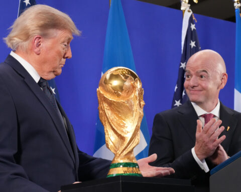 The flight hours and miles of World Cup travels of FIFA's Infantino in numbers