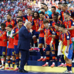 Soccer-Boos as Trump and Infantino enter the field for World Cup trophy ceremony