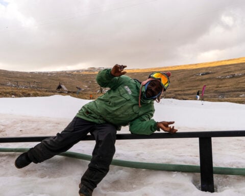 Thousands of African winter skiing tourists are flocking to snowy Lesotho
