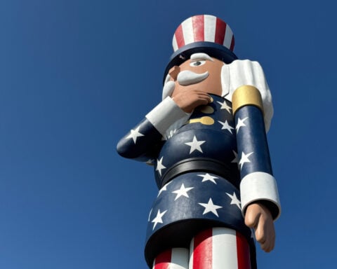 A Minnesota town now boasts the world's tallest nutcracker