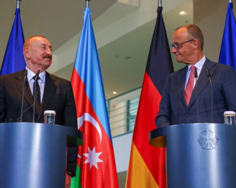 Azerbaijan president says German-Russian talks were held in Baku