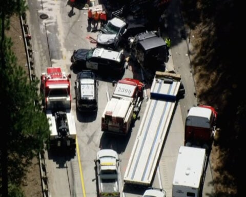 I-80 fully reopens 16 hours after 12-vehicle crash including big rigs in California