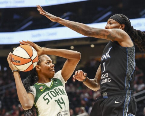 Collier scores 24 points in her return, Lynx top Storm 86-76 for best record at WNBA All-Star break