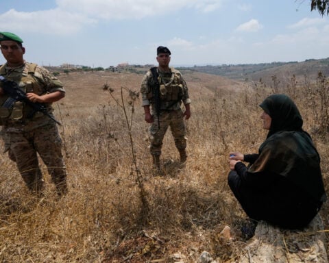 Lebanon’s prime minister visits shattered border village as deal with Israel begins