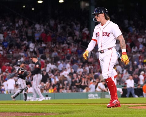 Red Sox match club record of 15 straight wins, then lose nightcap of doubleheader with Orioles