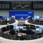European shares slip after STMicro, Alphabet results weigh on tech stocks