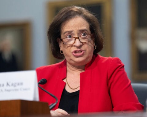 Liberal Justice Elena Kagan says the Supreme Court is not a rubber stamp for Trump