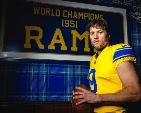 Rams unveil alternate uniforms to honor LA's 1951 title team, 1960s Fearsome Foursome era