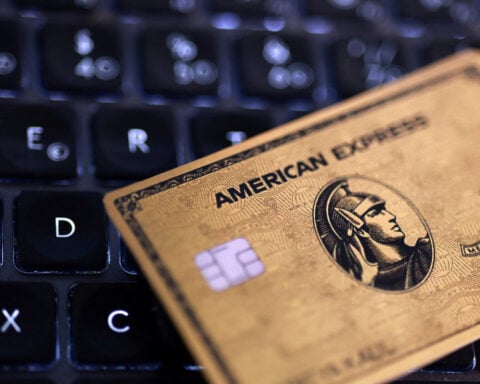 AmEx's steady profit outlook clouds revenue forecast boost; shares fall