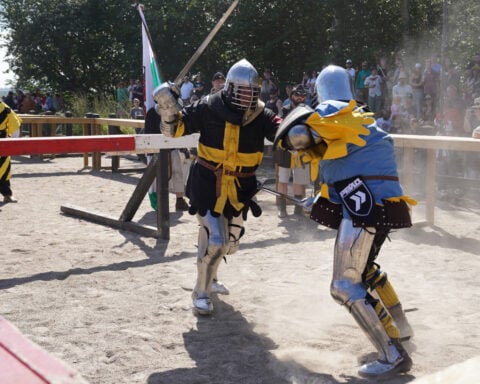 With swords, axes and shields, fighters go head-to-head in medieval combat world championship
