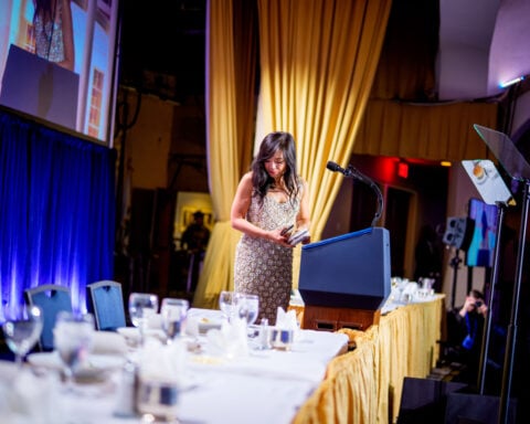 At White House Correspondents’ Dinner do-over, Trump meets a press corps under his pressure