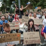 Ukrainians back ousted defence minister as political crisis brews