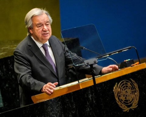 Guterres meets Syria's Sharaa on first visit to Damascus by UN chief in 17 years