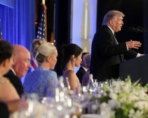 Fact check: Trump’s false claims at the White House Correspondents’ Dinner