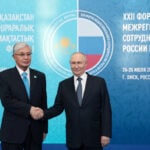 Speaking alongside Putin, Kazakh president calls for freeze of Ukraine war