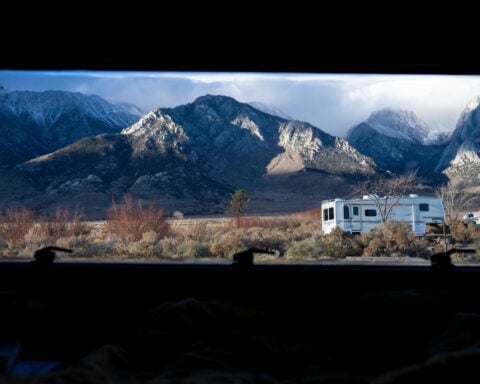 America through an RV window