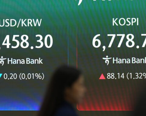 Oil prices sink 4% while Asian shares gain as Chinese chipmaker CXMT soars in Shanghai trading debut