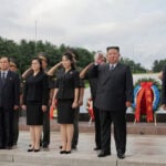 North Korea's Kim Jong Un marks war anniversary with daughter by his side
