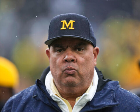 Michigan athletic director Warde Manuel will receive a $7 million lump sum in his separation deal