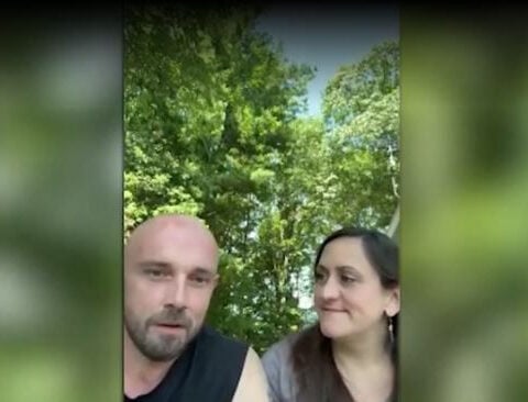 Couple celebrates birth of first child, wedding in 48 hours