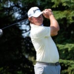 Lucas Glover removes shoes at 3M after complaints about spike marks on the greens