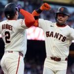 Grant McCray's 2-run homer backs Tyler Mahle and leads the Giants to a 3-0 win over the Brewers