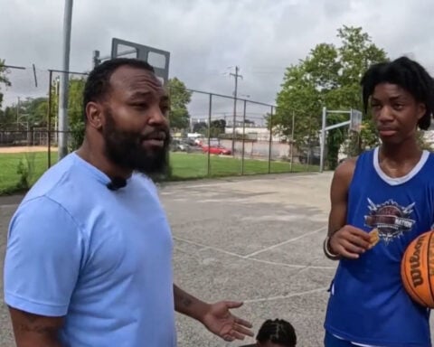 Father of 10 turns neighborhood basketball game into lifeline for more than 200 young people