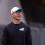 Panthers tight end Mitchell Evans carted off with an ankle injury, not believed to be serious