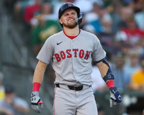 New Red Sox infielder Curtis Mead to miss time with left wrist injury