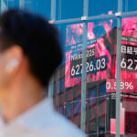 South Korea's Kospi share index falls nearly 7%, other Asian shares also mostly lower