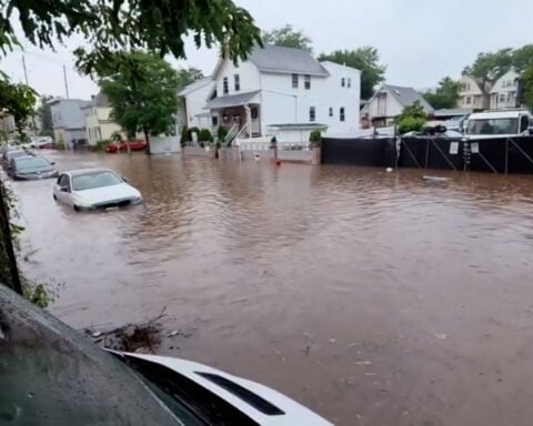 Strong storms prompt flood warnings in the Northeast