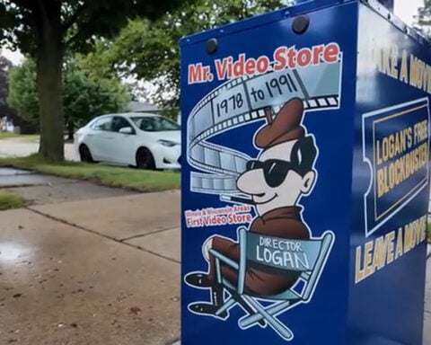 Man starts his own Free Blockbuster, honors late grandfather's video store legacy