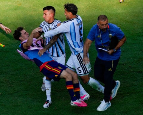 FIFA hits Argentina with World Cup charges for scuffle and 'Malvinas' banner