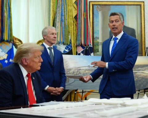 Trump announces a $22.5B makeover of Dulles airport that will eliminate the 'people movers'