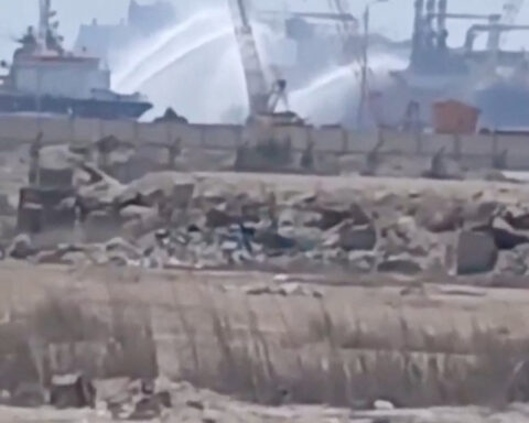 Egypt confirms drone caused fire on two gas vessels at Damietta