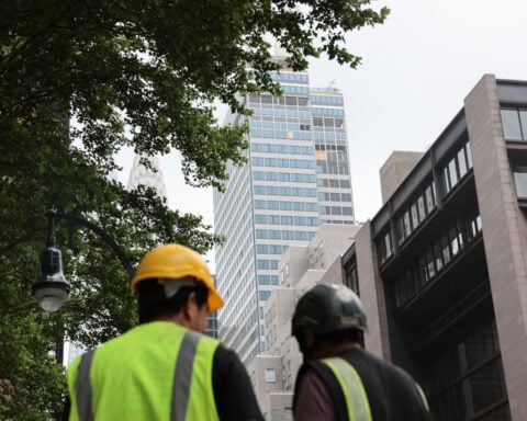 New York City has paused construction at several office-to-apartment conversions since Pfizer tower structural problems