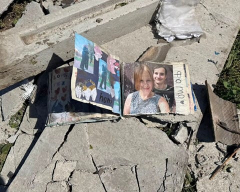 A Russian missile slammed into a house in Ukraine. Four children are among the dead
