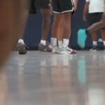 Police and kids building bonds with basketball: "We get to mold them"