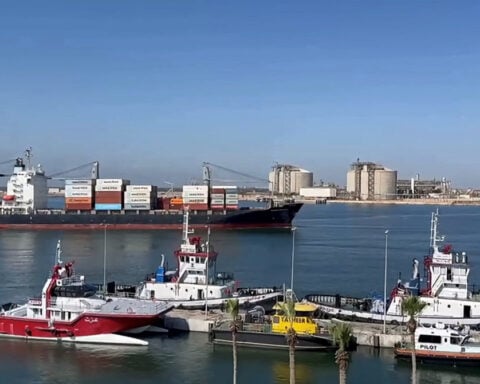 Egypt confirms drone caused fire on two gas vessels at Damietta