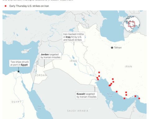 US and Iran trade missile barrages as hopes dim for a quick resolution to the five-month conflict