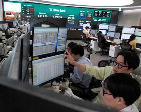 Shares are mixed in Europe and Asia ahead of US inflation report, while oil prices gain