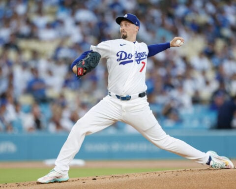 Blake Snell fans 10 in 6 innings in return for the Dodgers after a 3-month elbow injury layoff