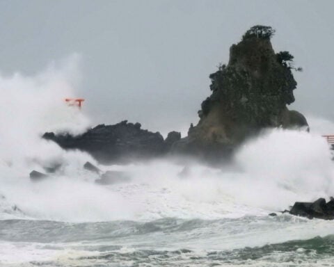 Tropical Storm Chan-hom weakens and departs Japan after causing power outages and injuries