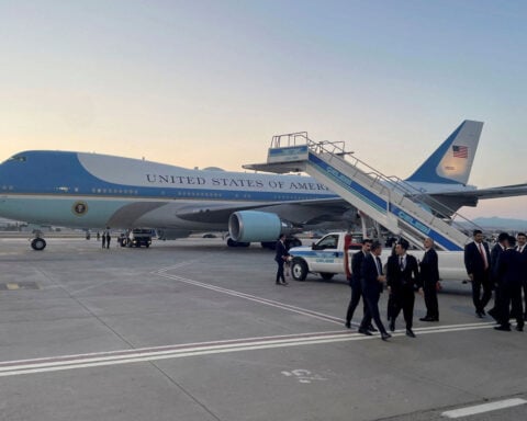 Several close personal aides joined Trump on his secret flight from Turkey, source says