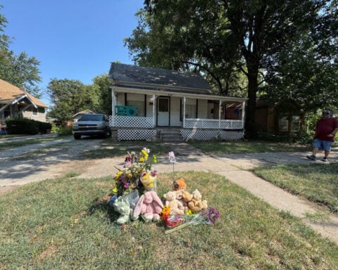 Memorial grows outside Winfield home where mother, 4 children were killed