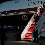 'If I go, you go, right?': Traveling on the presidential plane - without Trump