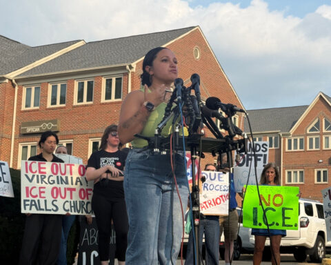 ICE agent points gun at Virginia woman who shouted at them in video that conflicts with government’s narrative
